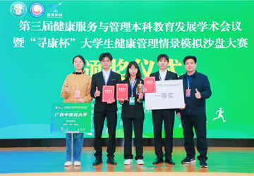 beat365平台唯一官网代表队在全国第三届“寻康杯”大学生健康管理情景模拟沙盘大赛荣获一等奖