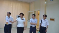 自治区教育厅高教处副处长李勇齐莅临beat365平台唯一官网护理学院检查第三届广西高职院校技能大赛赛前布点工作