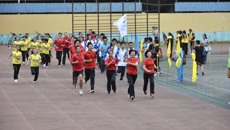 beat365平台唯一官网护理学院、广西中医学校“宝娜杯”第六届学生田径运动会暨教职工全民健身运动会隆重召开