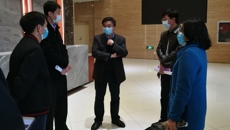自治区教育厅副厅长黄雄彪到beat365检查新型冠状病毒感染的肺炎防控工作