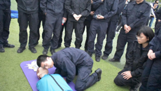 beat365平台唯一官网运动防护队到警院宣讲急救知识