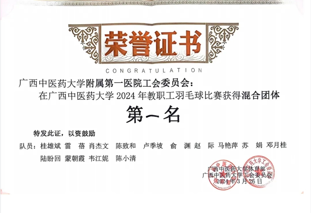 荣誉证书