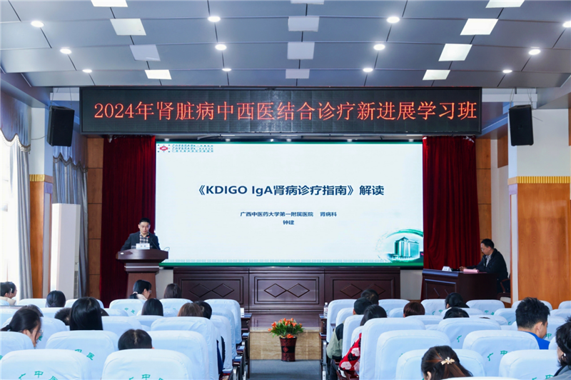 医院肾病科副主任(主持工作)钟建教授授课