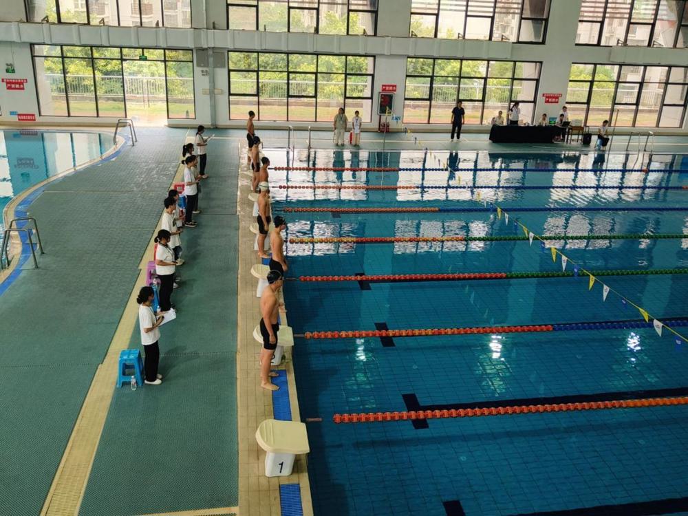 100米护花过河比赛准备